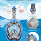 QingSong Full Face Snorkel Mask for Adults, Snorkeling Gear with Camera Mount, 180 Degree Panoramic View Snorkel Set Anti-Fog Anti-Leak