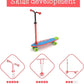Chillafish Skatieskootie Customizable Training Skateboard and Lean-to-Steer Scooter with Detachable Stability Handlebar, Ages 3+