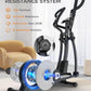 pooboo Elliptical Machine, Elliptical Exercise Machine with 16-Level Resistance&Hyper-Quiet Magnetic Driving System, Elliptical Machine for Home with LCD Monitor&15.5IN Stride, 350LBS Weight Capacity