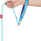 Dog Anti-Slip Leash 5FT with Metal Stopper - Durable No-Pull Training Lead for Small, Medium & Large Dogs - Comfortable Handle Nylon Rope, Tangle-Free Pet Walking Leash (Lake Blue, 5.6FT)