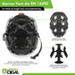 GREEN DEVIL Safety Helmet Hard Hat with Chin Strap Vented Lightweight Adjustable Hardhat for Men Women with Hi-Viz Design Ideal for Tree Climbing Work at Height