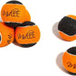Midlee Orange/Black Dog Halloween Tennis Balls- Set of 6