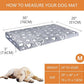 VANKEAN Reversible Dog Crate Mat, Stylish Bed with Waterproof Linings and Removable, Washable Cover, Firm Support Pad for Small to XX-Large Dogs, Grey