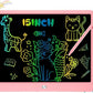 Decute Kids Toys LCD Writing Tablet with Stylus, 15 Inch Erasable Toddlers Doodle Board, Reusable Drawing Pad for Kids, Educational Christmas Birthday Gift for 3 4 5 6 7 8 Girls Boys Toddler Pink