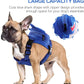 IDOMIK Dog Backpack Harness, No-Pull Dog Backpack with D-Ring for Small Medium Dogs, Cute Self Carrier Backpack for Dogs to Wear, Adjustable Dog Harness Backpack for Traveling Camping Hiking,Shark,L