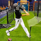 Baseball and Softball Movement Enhancement Training System Including Belt/Harness, Foot/Ankle Strap, 2 Bungee Cords. Enhance Hitting, Pitching, & Throwing