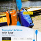 OCEANBROAD Kayak Paddle 86in/218cm, 90.5in/230cm Alloy Shaft 2-Piece Floatable Kayak Oar for Kayaking Canoeing Boating