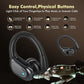 Wireless Earbuds, Sports Bluetooth Headphones, 80Hrs Playtime Ear Buds with LED Power Display, Noise Canceling Headset, IPX7 Waterproof Earphones for Workout/Running (Black)