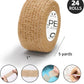 OK TAPE Self Adherent Cohesive Bandages Wrap - 24Packs, 1" x 5 Yards, Non-Woven Self Adhesive Bandage Wrap for Thumb, Finger, Wrist, Ankle, Vet Wrap Bandages Tape (Beige)