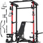 MAJOR FITNESS Drone3 Power Rack, Multi-Function Home Gym Squat Rack with Pull-Up Bar, Cable Crossover & J-Hooks, Heavy-Duty Steel Frame for Maximum Stability & Strength Training