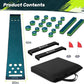 SAPLIZE Golf Putting Mat/Putting Green Mat - Adjustable Slope, Trajectory Tracking & Pong Game Modes | Indoor & Outdoor Use