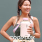 Coolflask Half Gallon Water Bottle Insulated with Straw, 64 oz Large Water Jug with Straw & Spout Lids, Double Wall Stainless Steel Metal Flask, Keep Cold 48h Hot 24h, Apricot Pink