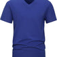 VEIISAR Premium V Neck T Shirts for Men - Modern Fitted Tees Vneck Undershirts