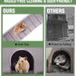 GUTINNEEN Guinea Pig Cage Rabbit Cage Indoor with Chew-Proof Edges, Clean Deep Tray, Leakproof PVC Layer, Small Animals Cage with Adjustable Legs - Grey