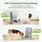 Automatic Cat Feeder for Pets, Programmable Meal Dispenser, for Timed Meals for Up to Cats & Dogs Including Dual Power Supply, and Capacity for 4 Meals Daily