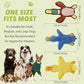 Dog Toys 3-Pack Cute Duck Shapes Puppy Toys No-Stuffing Squeaky and Crinkle Interactive Dog Chew Toy for Small to Large Breeds