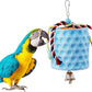 Extra Large Bird Chewing Toy, Parrot Beak Grinding Calcium Stone with Bells, Bird Cage Accessories, Cage Toys for Cockatiel Parakeet Parrot Budgies Rat Hamster Chinchilla Rabbit Bunny African Grey