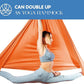 Aerial Silks Starter Kit - Durable 9 Yards of Aerial Yoga Hammock with Hardware & Guide - Aerial Swing for Acrobatic Flying Yoga & All Levels (Aerial Rigging Point Up to 13ft)