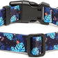 Mercano Adjustable Dog Collar - Special Design Patterns, Soft Nylon Comfortable Durable Pet Collar for Small Medium Large Dogs (L, Monstera)