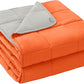 yescool Weighted Blanket for Adults (20 lbs, 48" x 72", Orange) Cooling Heavy Blanket for Sleeping Perfect for 110-130 lbs, Twin Size Breathable Blanket with Premium Glass Bead, Machine Washable