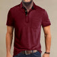 Men's Casual Polo Shirts Classic Button Basic Short Sleeve Shirt Solid Color Cotton Tees Golf Stylish Tops