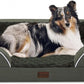 Orthopedic Dog Beds for Large Dogs, Waterproof Memory Foam Dogs Bed with Sides, Non-Slip Bottom and Egg-Crate Foam Big Dog Sofa with Removable Washable Cover(Large,Dark Green)