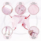 Dog Recovery Suit, Abdominal Wound After Surgery Wear, Anti Licking Bodysuit with Snaps, E-Collar & Cone Alternatives, Long Sleeve Dog Spay Surgical Pajamas Prevent Shedding(3XL, Pink)