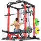 Power Cage,1600lbs Multi-Function Power Rack with Adjustable Cable Crossover System and More Training Attachment, Weight Cage for Home Gym