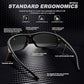 Polarized Sports Sunglasses for Men 100% UV Protection Wrap Around Unbreakable Sun Glasses for Fishing Driving