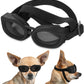 Small Dog Goggles, UV/Wind/Dust/Fog Proof Sunglasses for Outdoor Activities, Black