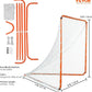 VEVOR Portable Lacrosse Goal - Complete Training Accessory Set with Extended Coverage for Youth and Adults