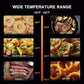 Air Fryer 6.8 Quarts, 10-in-1 Functions, Air Fry, Roast, Bake, Broil, Dehydrate, Large & Compact Air Fryers, Nonstick & Dishwasher-Safe Airfryer Basket, Stainless Steel Air Fryer, Easy to Use