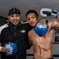 Platinum Perilous Micro Palm Mitts, Black/Silver/Blue - Boxing & Muay Thai Pads, Punching & Focus Mitts, MMA & Kickboxing Equipment
