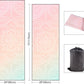 QiyI Yoga Mat Towel with Corner Pockets, Non Slip Sweat Absorbent Hot Yoga Towels, Soft Yoga Blankets with Travel Bag, Skidless Mat Cover for Workout, Gym, Fitness - 70"x26", Dreamy Pink Mandala