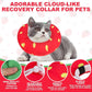 BINGPET Cat Cone Collar Soft,Waterproof Cat Recovery Collar to Stop Licking,Cute Donut Elizabethan e Collar for Cats Kittens Puppies Wound Healing After Surgery(Strawberry,Small)