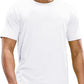 MIER Men's Dry Fit Workout T-Shirts Athletic Running Tee Short Sleeve Crew Neck Gym Tops, Polyester, Moisture Wicking
