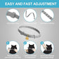 4 Pcs Cat Calming Collar Adjustable Lavender Scent Relaxing Cat Collar with 2 Pendant for Puppies Reduce Stress Aggression Anxious, up to 15 Inches(Grey, Silver)