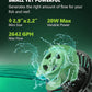 Atlantic Series WP-10000 Wave Maker for Aquarium, DC 24V 20W 2642 GPH (10000 L/H) Powerhead, Powerful yet Silent Sine Wave Controllable Wave Pump for Fresh/Saltwater/Marine/Reef Tank Black