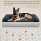 Feandrea Dog Bed, Orthopaedic Dog Sofa Bed for Large Dogs, Waterproof Ped Bed with Removable Washable Cover, 48 x 33.5 x 9.5 Inches, Dark Gray UPGW234G02