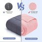 L'AGRATY Knitted Weighted Blanket - 48"x72" 15lbs Cooling Chunky Knit Heavy Blanket for Adults Braided Crochet Throw Thick Cable Yarn Knit Decorative No Beads Evenly Weighted Machine Washable