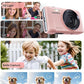 SOOMFON Digital Camera - Max 72MP Point and Shoot Kids Cameras with 16X Zoom, 32G TF Card, 2 Batteries and Card Reader, Compact Pink Digital Camera for Kids Teens Beginners