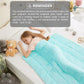 L'AGRATY Weighted Blanket - 40"x60" 10lbs Breathable Microfiber Material with Glass Beads Small Blanket for Adult All-Season Summer Fall Winter Soft