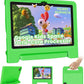 Kids Tablet 10.1 inch Android 14 Octa-Core 64GB 6000mAh Kids Space Parental Control 1280 * 800 HD Touchscreen Shockproof Case Dual Camera Gift for Toddler Children (Green)