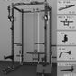 Eonfit E2 Power Cage，1500LB Squat Rack with Cable Crossover System.Multi-Function Power Rack for Home Gum.All-in-One Squat Rack with More Training Attachments