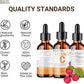 Vitamin C Supplement | Liquid Vitamin C Liquid Drops for Adults & Kids | Acerola Cherry | Immune Support Supplement | Antioxidant | Skin | Vegan | Non-GMO | Gluten Free | 2 Fl