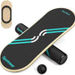 Sportneer Balance Board 7 Modes Wobble Board with Adjustable Stoppers Exercise Balancing Stability Trainer for Improve Balance, Surf Trainer & Physical Therapy - Roller and 2.8'' Ball Included