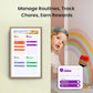 ApoloSign 15.6-inch Digital Calendar: Dual Mode Calendar with Google Play & Multi-calendar Sync, Electronic Planner & Chore Chart, Smart Touchscreen, Interactive Display for Family Schedules (Teak, 15.6")