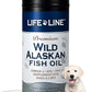 Life Line Pet Nutrition Wild Alaskan Fish Oil for Dogs and Cats 32oz – Omega 3 Fish Oil Supplement for Skin & Coat – Supports Brain, Eye & Heart Health in Dogs & Cats