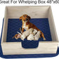 2Pack Dog Pads Washable 53”x65”, Extra Large Puppy Pads Waterproof, Super Absorption, Anti Skid Whelping Pad for Puppy Pen