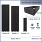 8x4x2FT Metal Raised Garden Bed Kit, Galvanized Outdoor Garden Bed Planter Box for Vegetables, Flowers, Herbs, Succulents and More, Black